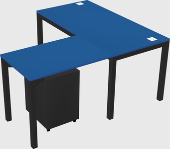 L-shaped desk