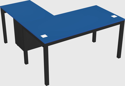 L-shaped desk