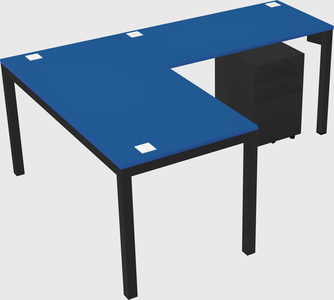 L-shaped desk