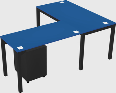 L-shaped desk