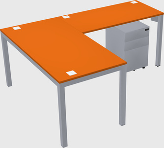 L-shaped desk