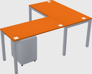 L-shaped desk