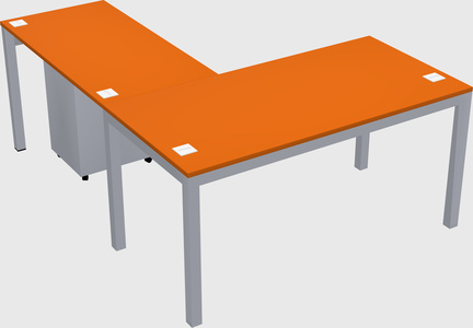 L-shaped desk