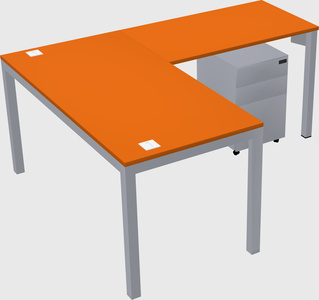 L-shaped desk