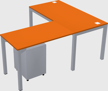 L-shaped desk