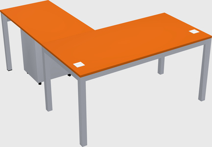 L-shaped desk