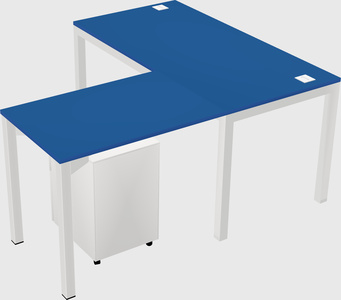 L-shaped desk