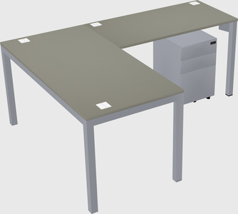 L-shaped desk