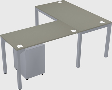 L-shaped desk