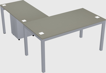 L-shaped desk