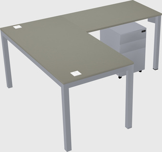 L-shaped desk