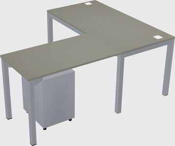 L-shaped desk