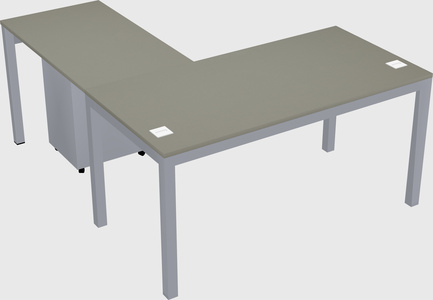 L-shaped desk