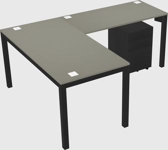 L-shaped desk