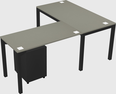 L-shaped desk