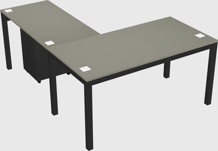 L-shaped desk