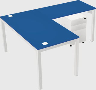 L-shaped desk
