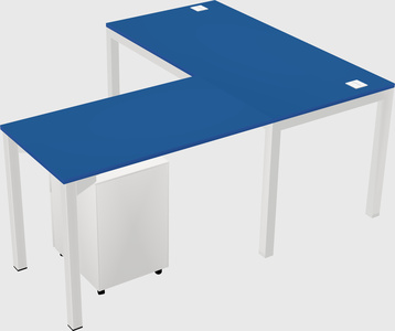 L-shaped desk