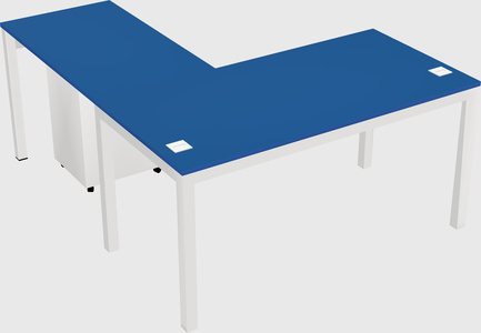 L-shaped desk