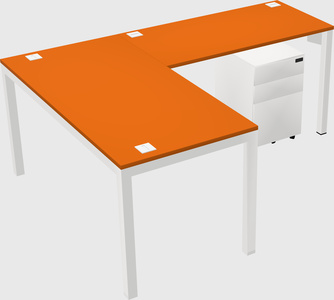L-shaped desk