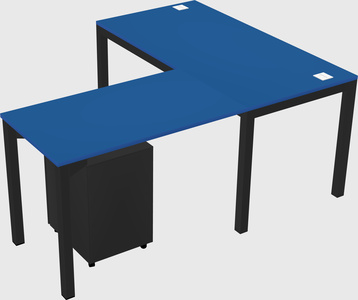 L-shaped desk