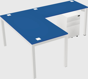 L-shaped desk