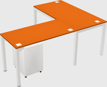 L-shaped desk