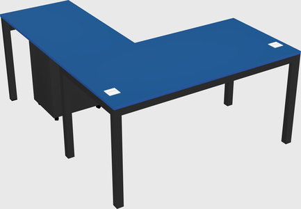 L-shaped desk