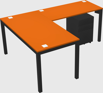 L-shaped desk