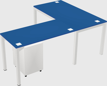 L-shaped desk