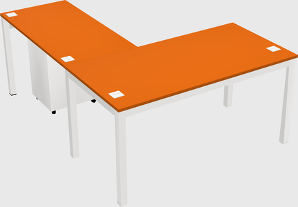 L-shaped desk