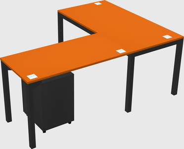L-shaped desk