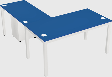L-shaped desk