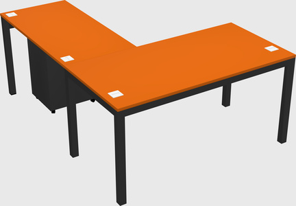 L-shaped desk