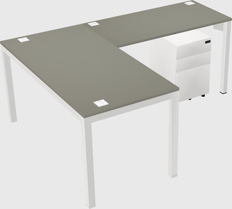 L-shaped desk