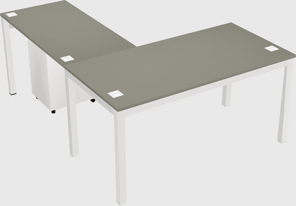 L-shaped desk