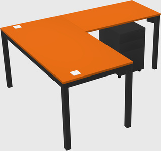 L-shaped desk