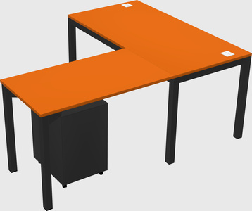 L-shaped desk