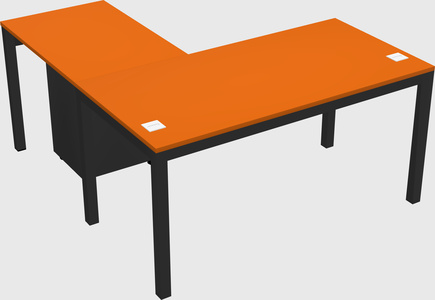 L-shaped desk
