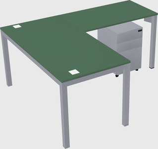 L-shaped desk