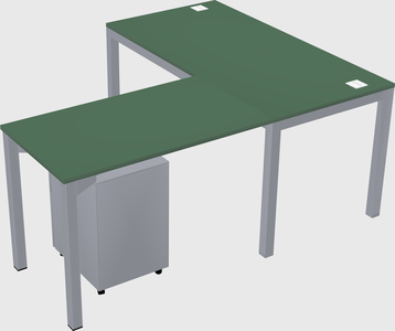 L-shaped desk