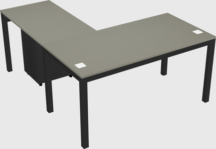 L-shaped desk