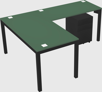 L-shaped desk
