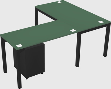 L-shaped desk