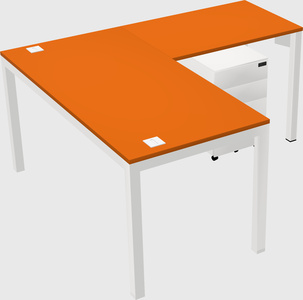 L-shaped desk