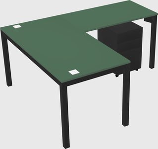 L-shaped desk