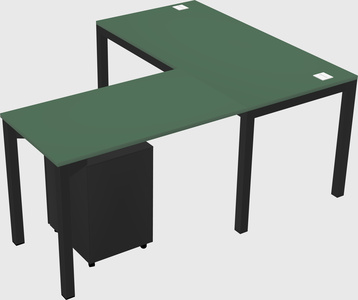L-shaped desk