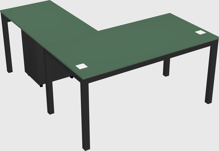 L-shaped desk