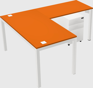 L-shaped desk
