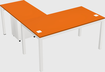 L-shaped desk